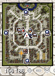 The vending row sits in west Prontera, next to the main service NPCs